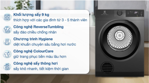 MÁY SẤY THÔNG HƠI ELECTROLUX ULTIMATECARE EDV904N3SC